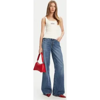 Guess Jeans Top W5YP35 KA0H1 Écru Regular Fit XL