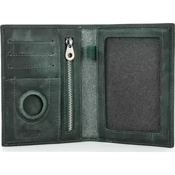 Contacts® kožené pouzdro na pas a doklady Rapp Zelené