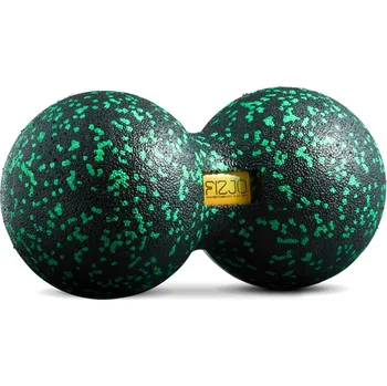 4FIZJO Dvojitý masážní míček EPP 4FIZJO 12 cm ZELENÁ|ČERNÁ