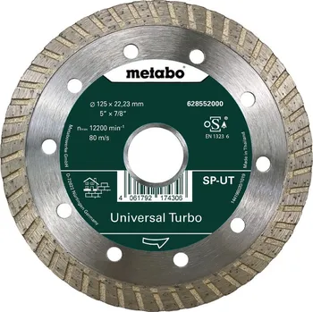 Řezný kotouč Metabo Universal Turbo Diamantový řezný kotouč 125x22,23 mm 628552000 free_store_pickup