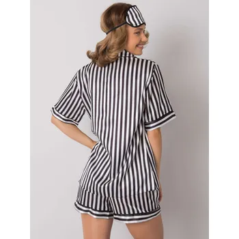 Dámské pyžamo Sada BR KMPL 7044 černobílá XL