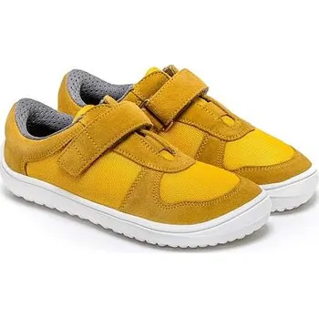 Dívčí tenisky Dětské kožené barefoot tenisky Be Lenka Joy žlutá velikost obuv dětské 32