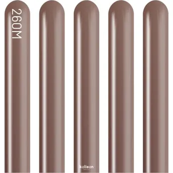 Balónek Modelovací balonky hnědé, Mirror Chocolate 260M – 50 ks