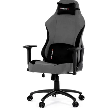 Herní křeslo VORNALZAN, šedá látka + vyzvednutí ZDARMA