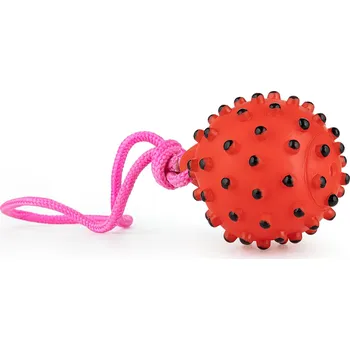 Hračka pro psa Přetahovadlo pro psa Happet Přetahovadlo míček Happet červený 40 cm