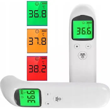 Teploměr osobní BEZKONTAKTNÍ LÉKAŘSKÝ TEPLOMĚR ELEKTRONICKÝ INFRAČERVENÝ LCD PŘESNÝ
