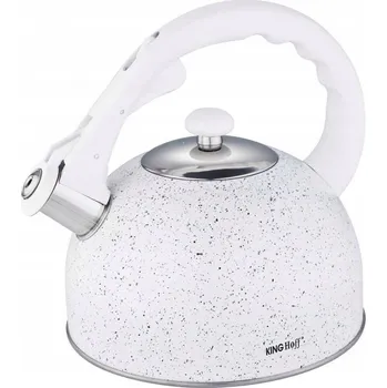 Varná konvice Ocelová konvice Kinghoff 2,6 l bílá
