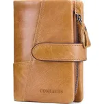 Contacts® malá kožená peněženka Alvear Světlé hnědá