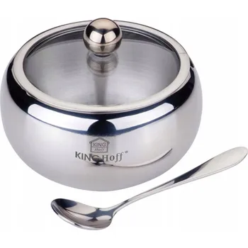 Cukřenka OCELOVÁ CUKŘENKA SE LŽIČKOU KINGHOFF