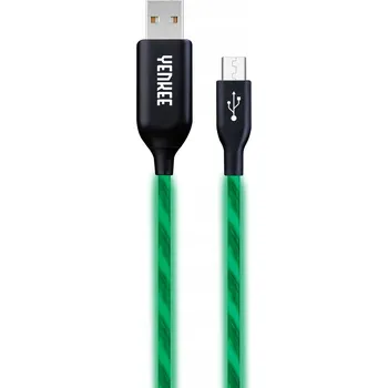 Datový kabel Kabel Yenkee USB - microUSB typ B 1 m zelený