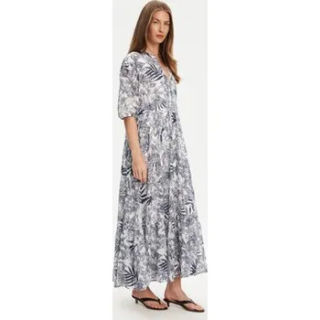 Dámské šaty United Colors Of Benetton Letní šaty 4ENDDV0BT Modrá Relaxed Fit S