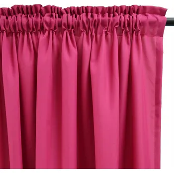 Obraz ZÁVĚSY DO OBÝVÁKU NA PÁSCE 140x345 TMAVĚ RŮŽOVÉ PANAMA NA MÍRU