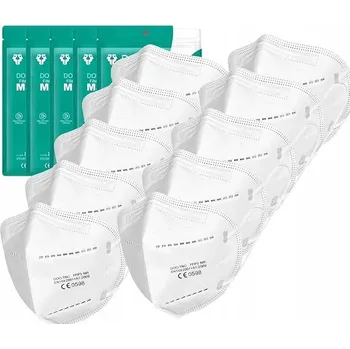 respirátor ROUŠKY A RESPIRÁTORY DOC 20x RESPIRÁTOR FFP3 DOC-TNC FILTRAČNÍ ROUŠKA BÍLÁ VYSOKÁ OCHRANA