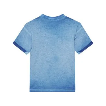 Pánská móda United Colors Of Benetton T-Shirt 3085C10P9 Modrá Regular Fit 130