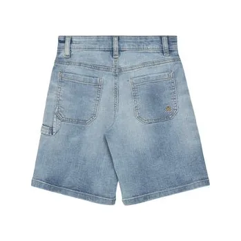 Dámské oblečení United Colors Of Benetton Džínové šortky 4PORC903I Modrá Straight Fit 150