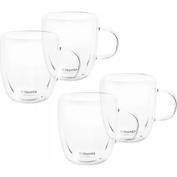 Sklenice Sklenice na kávu na kávu a čaj Homla 420 ml, 4 ks