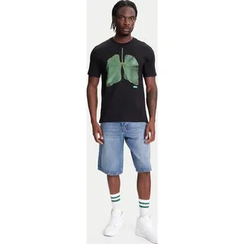 Pánské tričko United Colors Of Benetton T-Shirt 3BL0U10AG Černá Relaxed Fit XL