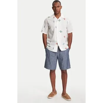 United Colors Of Benetton Šortky z materiálu 4XGBU9015 Modrá Regular Fit 56