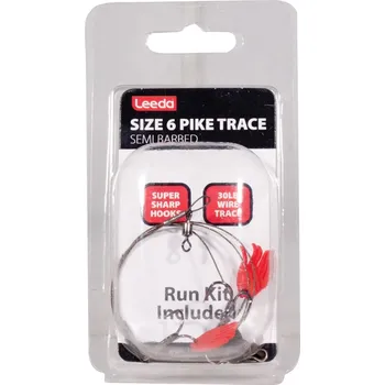 Rybářský háček Dravcový systémek Leeda Pike Trace Semi-Barbed vel.6