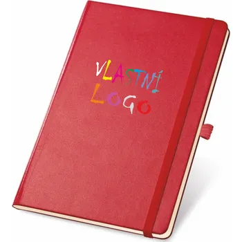Zápisník ON-DESIGN Zápisník A5 TWAIN s vlastním potiskem Barva: červená