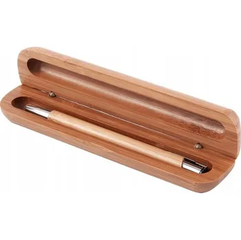 Bambusové Propiska v pouzdro modrou náplní