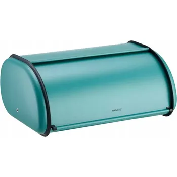 chlebník VELKÝ KOVOVÝ CHLEBNÍK ZÁSOBNÍK NA PEČIVO CHLÉB ROHLÍKY OCELOVÝ ZELENÝ