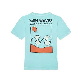 Pánské tričko United Colors Of Benetton T-Shirt 3PCMC10N7 Modrá Regular Fit 122