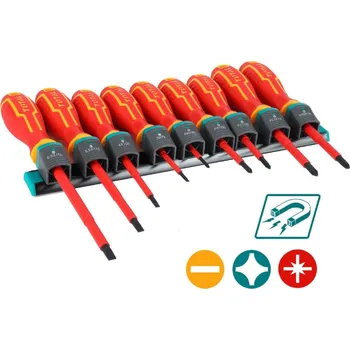 Šroubovák TOTAL THTIS596 Šroubováky elektrikářské 1000V, 9ks