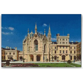 Diamantové malování Painting Queens Diamantové malování Zámek Lednice 2, 40 × 60 cm, s rámem, hranaté