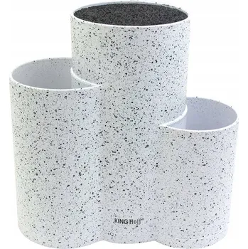 Stojan na nože Stojan nože Kinghoff 22 cm bílý plast