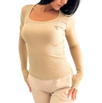 Dámské tričko Dámské triko Guess V4BP07 karamel tělová L