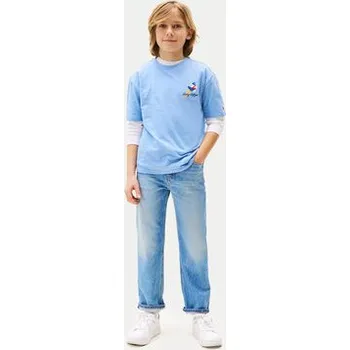 Pánské oblečení Tommy Hilfiger Jeansy Skater KB0KB10020 Modrá Straight Fit 16Y