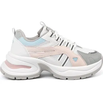 Dámské tenisky Zajímavé tenisky dámské růžové na platformě 41