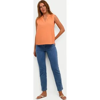 Dámská halenka Kaffe Halenka Alice 10508545 Oranžová Regular Fit 34