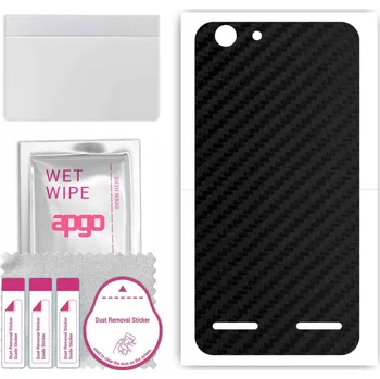 Pouzdro na mobilní telefon Fólie na zadní stranu pro Lenovo K5 - Carbonová barva