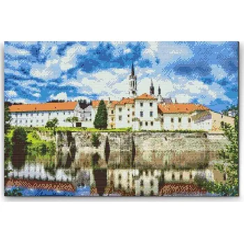 Diamantové malování Painting Queens Diamantové malování Vyšší Brod, 40 × 60 cm, vypnuté plátno na rám, hranaté