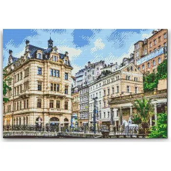 Diamantové malování Painting Queens Diamantové malování Karlovy Vary, 80 × 120 cm, bez rámu, hranaté