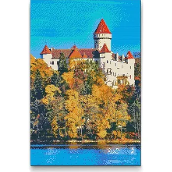 Diamantové malování Painting Queens Diamantové malování Konopiště, 80 × 120 cm, bez rámu, hranaté