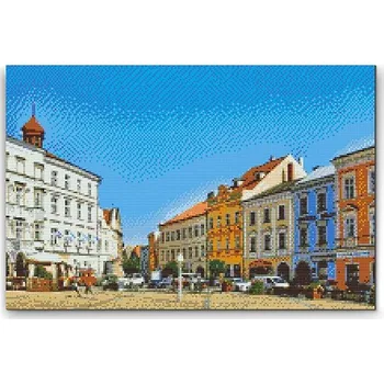 Diamantové malování Painting Queens Diamantové malování Jindřichův Hradec 2, 40 × 60 cm, s rámem, hranaté