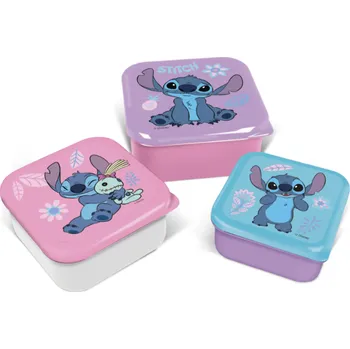 Svačinový box Lilo a Stitch Svači boxy Disney Stitch barevný 3ks