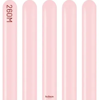 Balónek Modelovací balonky růžové, Macaron Pink 260M – 100 ks