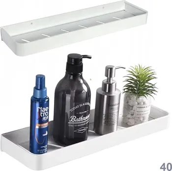 Koupelnový nábytek ZÁVĚSNÁ KOUPELNOVÁ POLICE LOFT 40 CM BÍLÁ kuchyňská závěsná bílá na tekutiny
