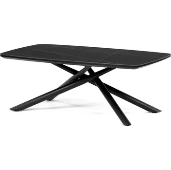 Konferenční stolek Konferenční stolek MALZEL, černý mramor, černý kov + vyzvednutí ZDARMA