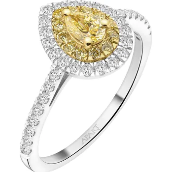 Prsten Prsten z bílého a žlutého zlata s diamanty - 0,66 ct - ryzost 585 - 163.117