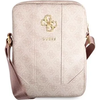 brašna na notebook Guess pouzdro 10" růžové 4G velké kovové logo
