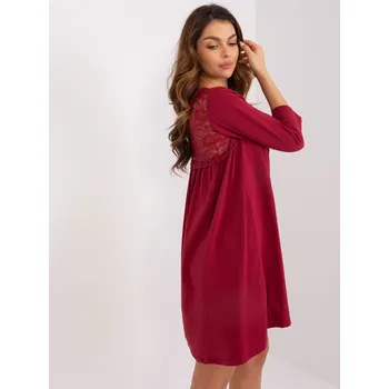 Dámské šaty Šaty RV SK 7321.70 bordó S/M