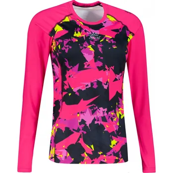 Dámské funkční triko s dlouhým rukávem premium ALTISPORT VOJ/ALW110TR03 RŮŽOVOČERNÁ XXXL