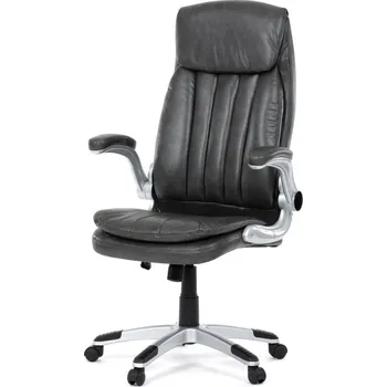 Kancelářská židle KALSARCAN, šedá ekokůže + vyzvednutí ZDARMA