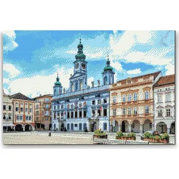 Diamantové malování Painting Queens Diamantové malování České Budějovice 2, 80 × 120 cm, s rámem, hranaté