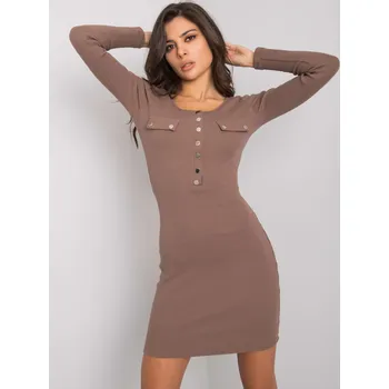 Dámské šaty Šaty RV SK 5079 1.17P hnědá L/XL